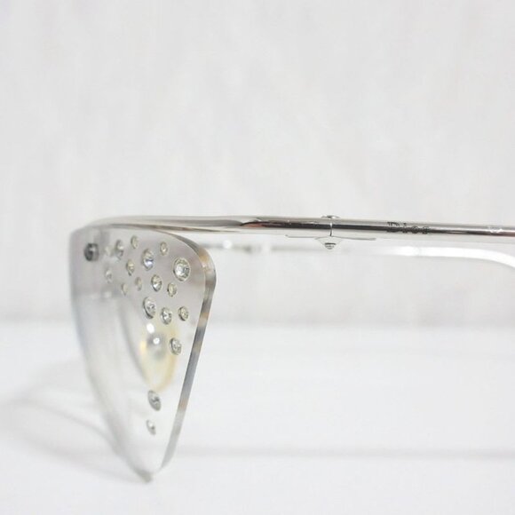Christian Dior Flash STR Sunglasses With Rhinestones 6218 115 Silver Color main image 11
